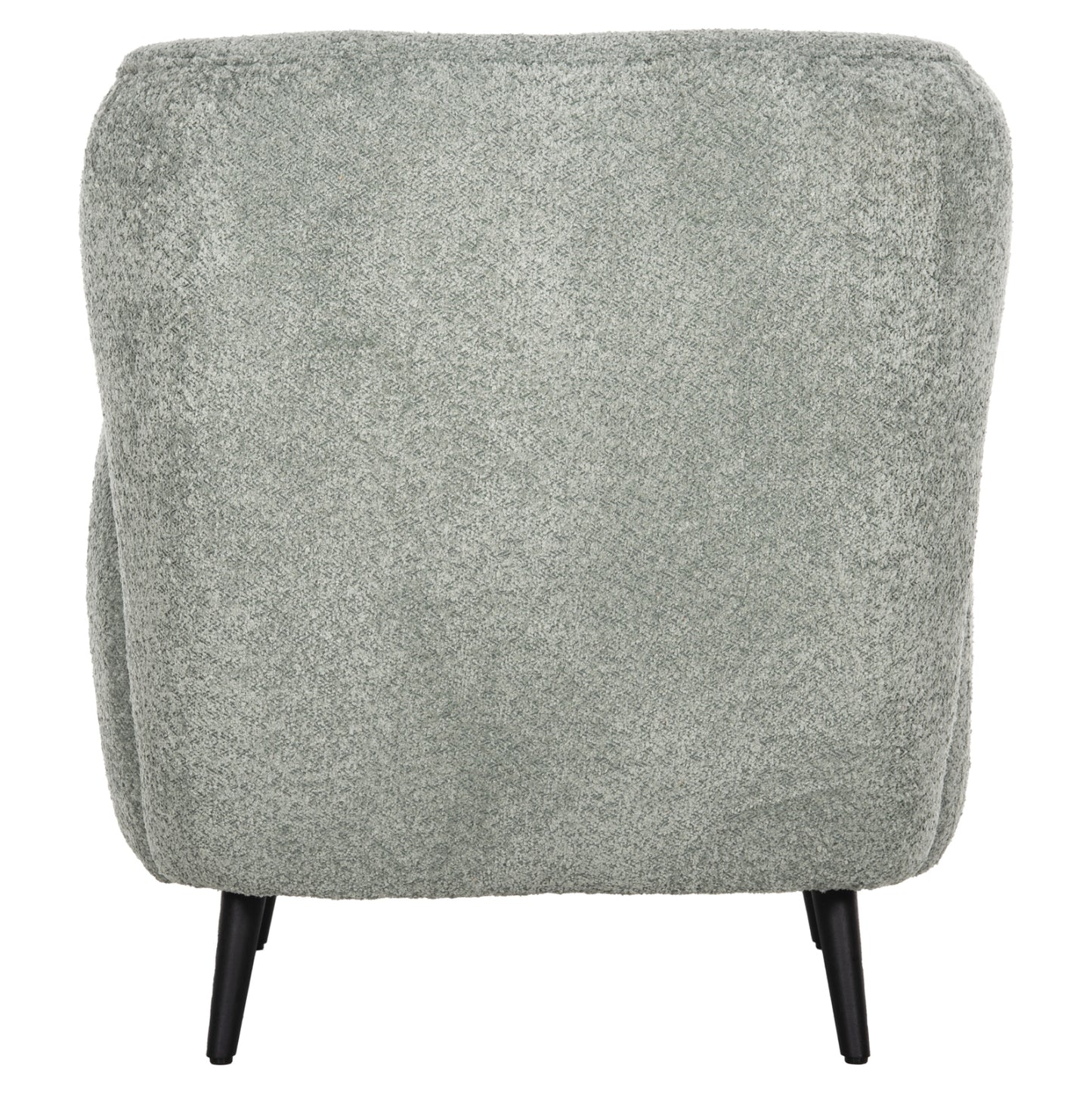 Armchair Kryly Hm9593.05 Pea Green Boucle Fabric-black Wooden Legs 83x87x89hcm.