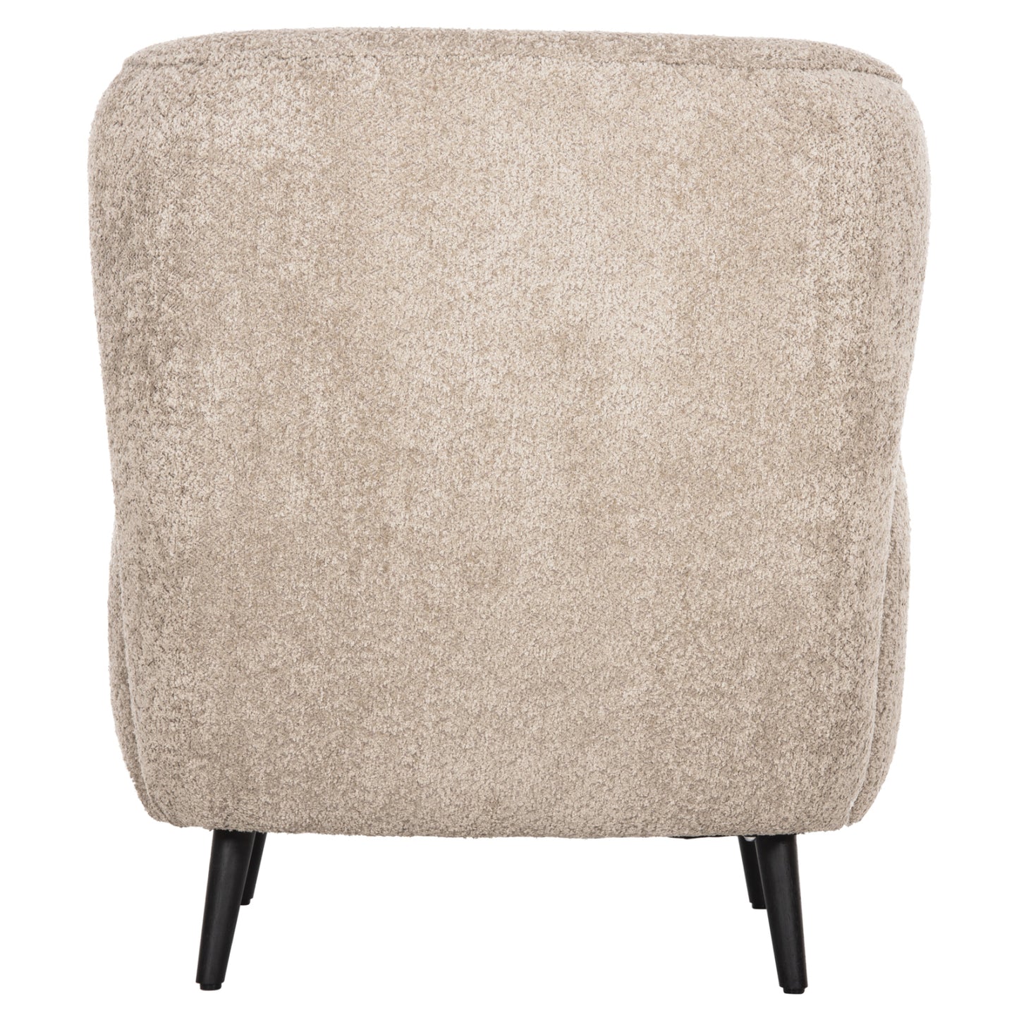 Armchair Kryly Hm9593.07 Beige Boucle Fabric-black Wooden Legs 83x87x89hcm.