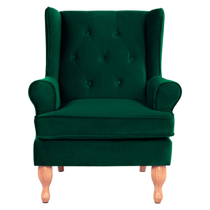 Armchair Cypress Green Velvet, 81x83x101, Hm3073.13