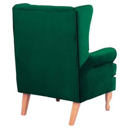 Armchair Cypress Green Velvet, 81x83x101, Hm3073.13