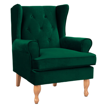 Armchair Cypress Green Velvet, 81x83x101, Hm3073.13