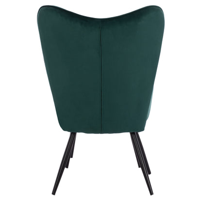 Hm8918.03 Armchair Crawley, Footstool, Cypress Green Velvet