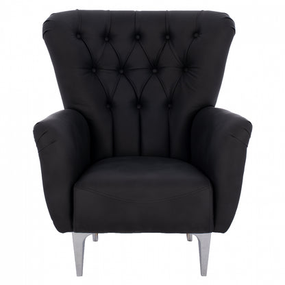 Hm9217.01 Bergere, Black, Chesterfield-style, 87x88x100