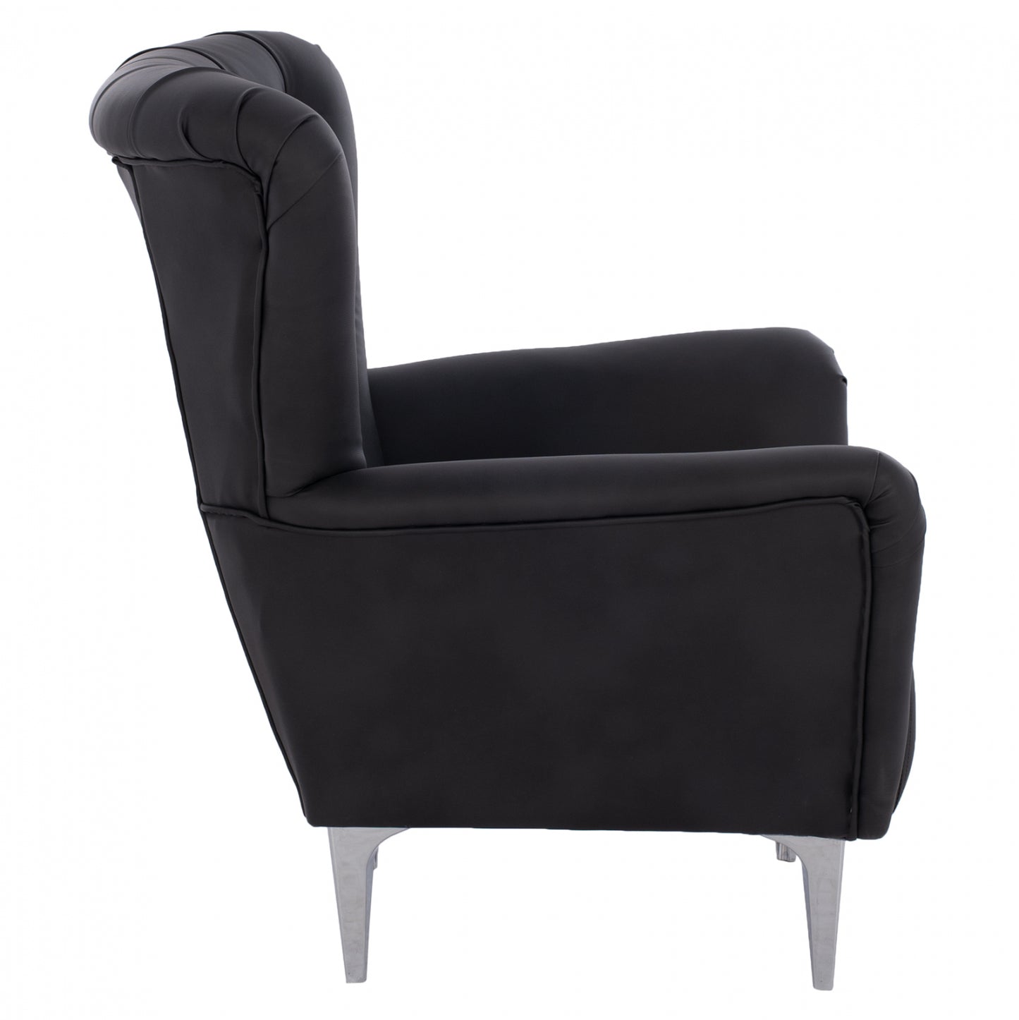 Hm9217.01 Bergere, Black, Chesterfield-style, 87x88x100