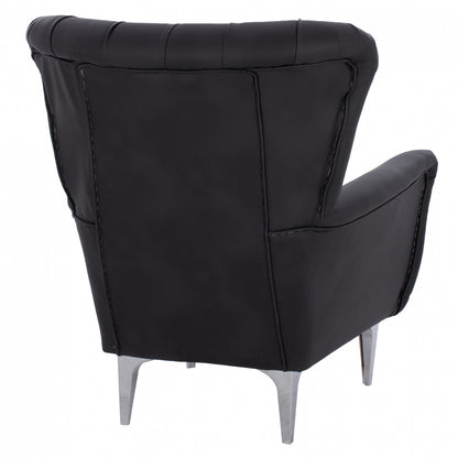 Hm9217.01 Bergere, Black, Chesterfield-style, 87x88x100
