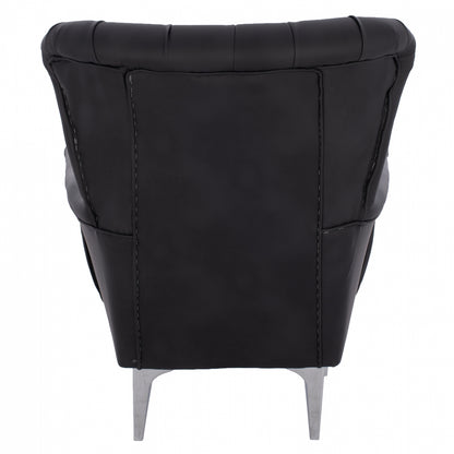 Hm9217.01 Bergere, Black, Chesterfield-style, 87x88x100