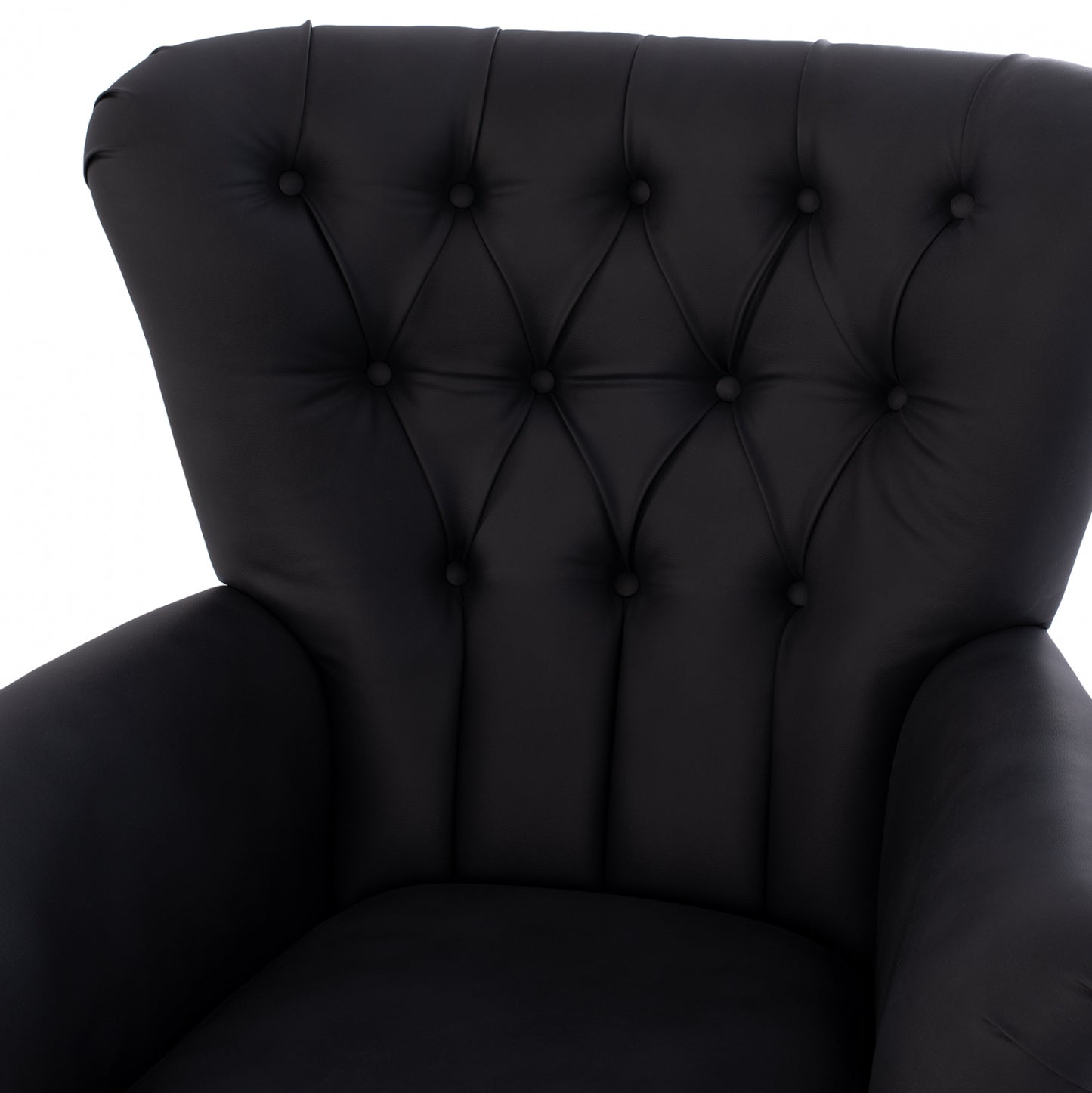 Hm9217.01 Bergere, Black, Chesterfield-style, 87x88x100
