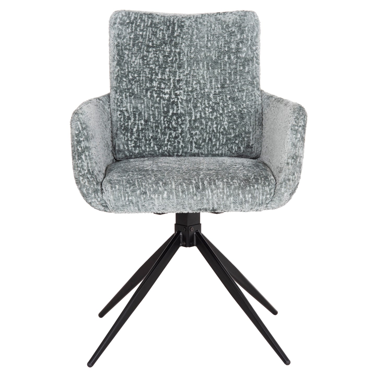 Dining Armchair Swivel Blans Hm9942.03 Mint Boucle Fabric-metal Legs 62x60x90hcm.