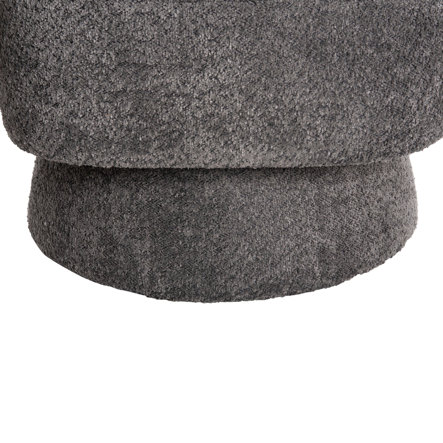 Armchair Swivel Karlen Hm9592.01 Grey Boucle Fabric 78x81x77hcm.