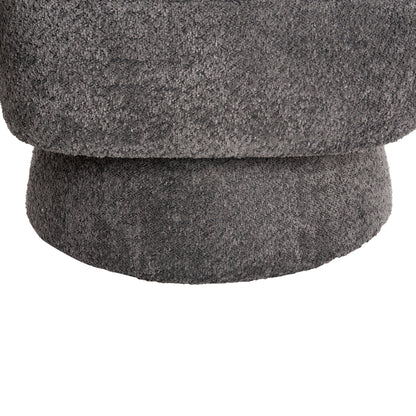 Armchair Swivel Karlen Hm9592.01 Grey Boucle Fabric 78x81x77hcm.