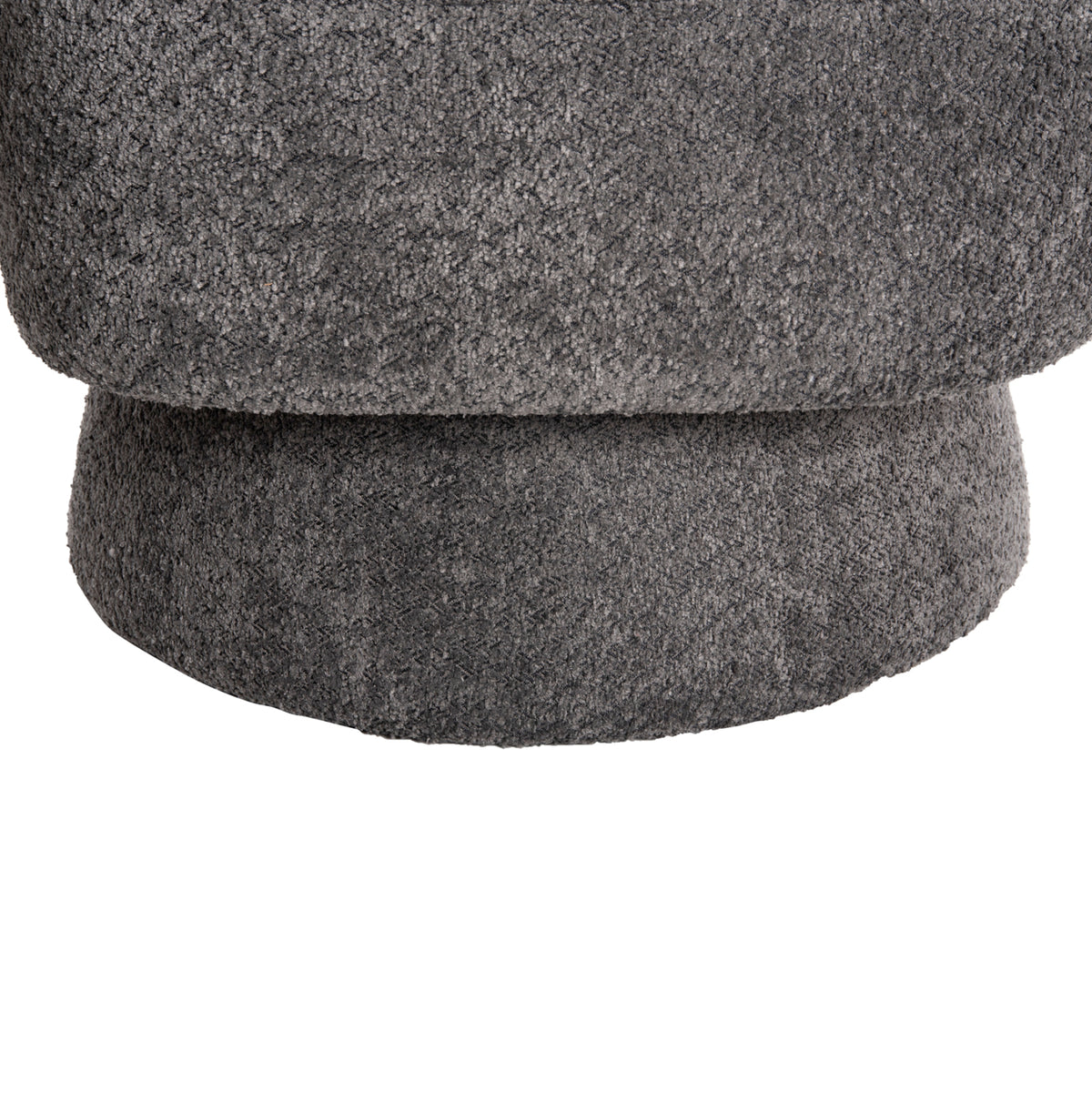 Armchair Swivel Karlen Hm9592.01 Grey Boucle Fabric 78x81x77hcm.