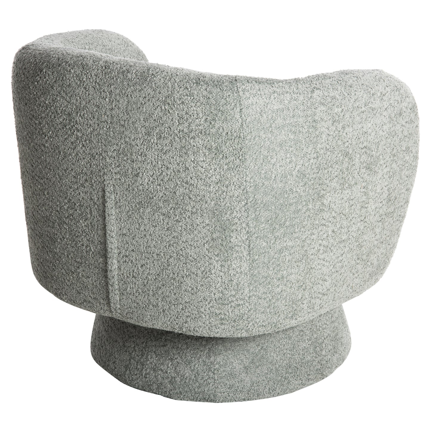 Armchair Swivel Karlen Hm9592.05 Pistachio Green Boucle Fabric 79x79x76 Hcm.