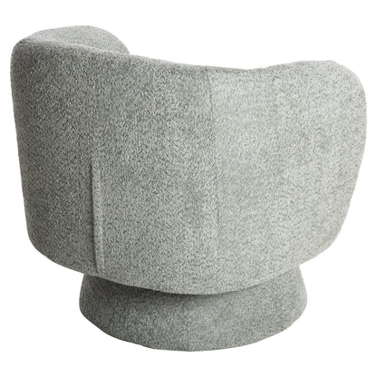 Armchair Swivel Karlen Hm9592.05 Pistachio Green Boucle Fabric 79x79x76 Hcm.