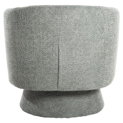Armchair Swivel Karlen Hm9592.05 Pistachio Green Boucle Fabric 79x79x76 Hcm.