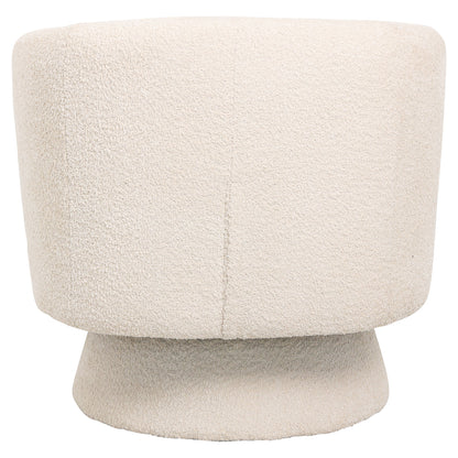 Armchair Swivel Karlen Hm9592.06 Ecru Boucle Fabric 78x81x77hcm.