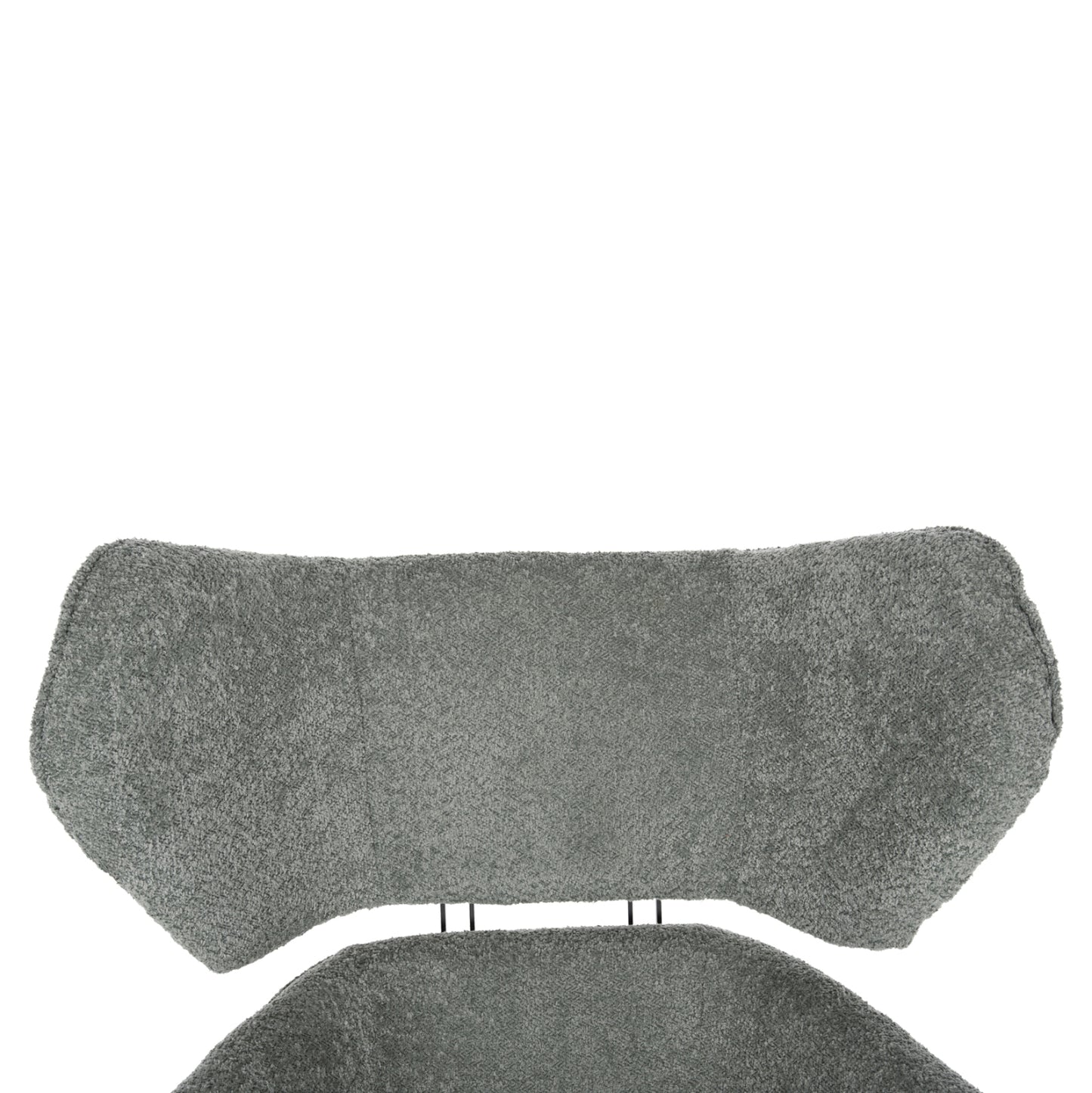 Armchair Swivel Bryll Hm9597.05 Pistachio Green Boucle-black Metal Base 86x90x97hcm.