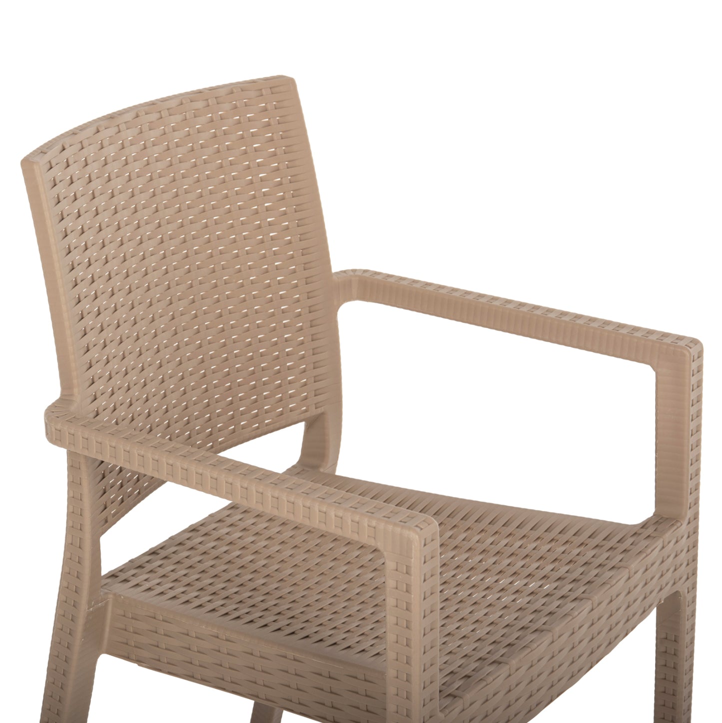 Armchair Polypropylene Heavy-duty Kaganu Hm5134.03 Cappuccino 58x55x88hcm.
