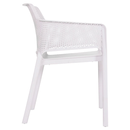 Armchair Polypropylene John Hm6103.01 White 59x58x79.5hcm.