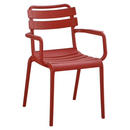 Polypropylene Armchair Philly Hm6123.07 Red 58.5x49x83.5hcm.