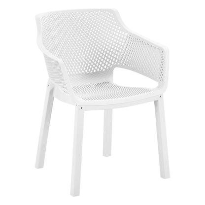 Polypropylene Dining Armchair Peggy Hm6368.01 White 60x55x79hcm.