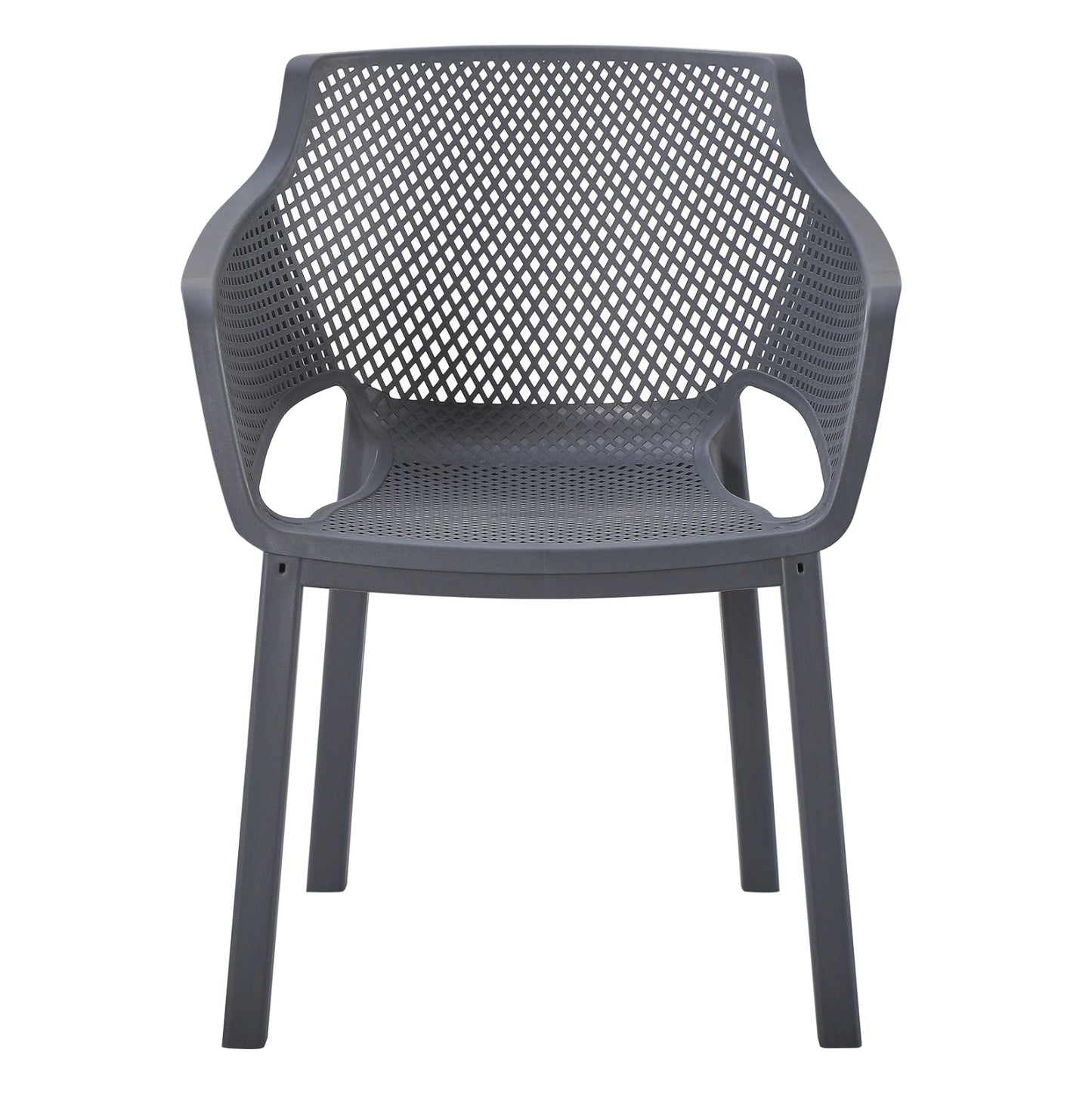 Polypropylene Dining Armchair Peggy Hm6368.10 Grey 60x55x79hcm.