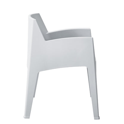 Polypropylene Armchair Sleek Hm6370.01 White 68x63x82.5hcm.