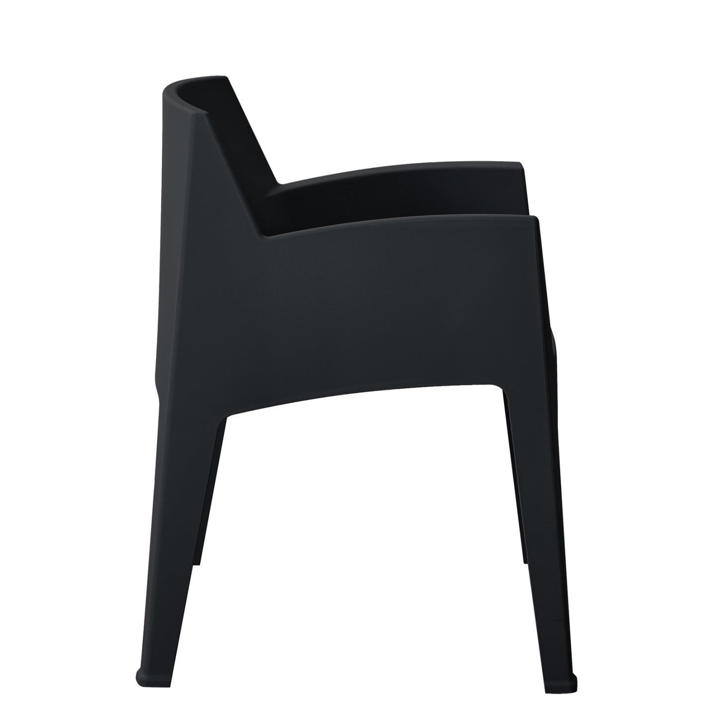 Polypropylene Armchair Sleek Hm6370.02 Black 68x63x82.5hcm.
