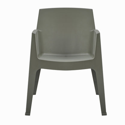 Polypropylene Armchair Sleek Hm6370.05 Dark Olive Green 68x63x82.5hcm.