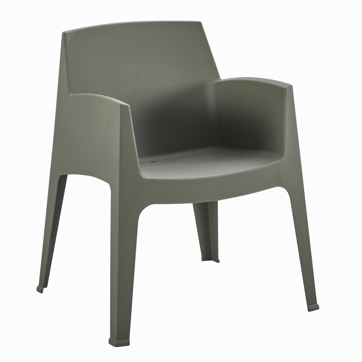 Polypropylene Armchair Sleek Hm6370.05 Dark Olive Green 68x63x82.5hcm.
