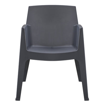 Polypropylene Armchair Sleek Hm6370.10 Grey 68x63x82.5hcm.