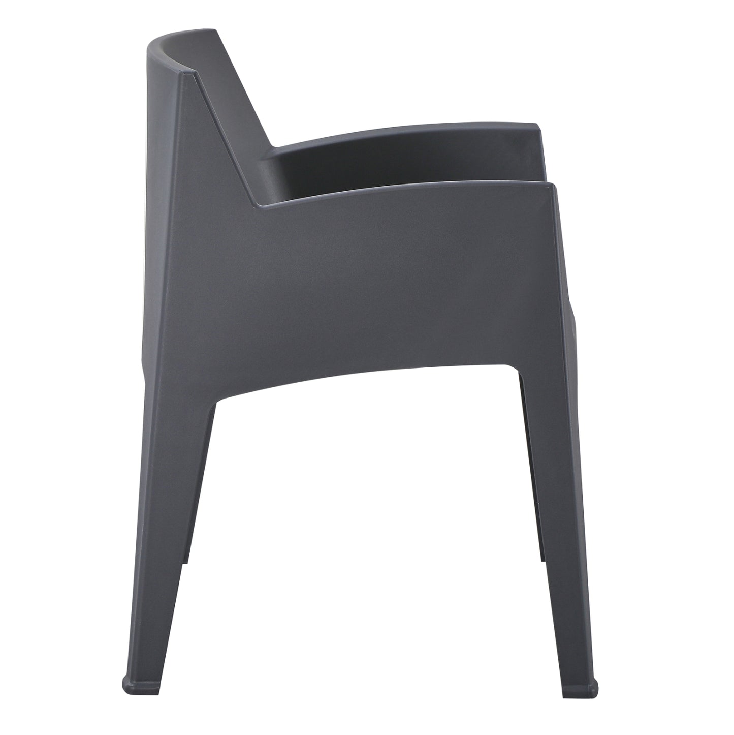 Polypropylene Armchair Sleek Hm6370.10 Grey 68x63x82.5hcm.