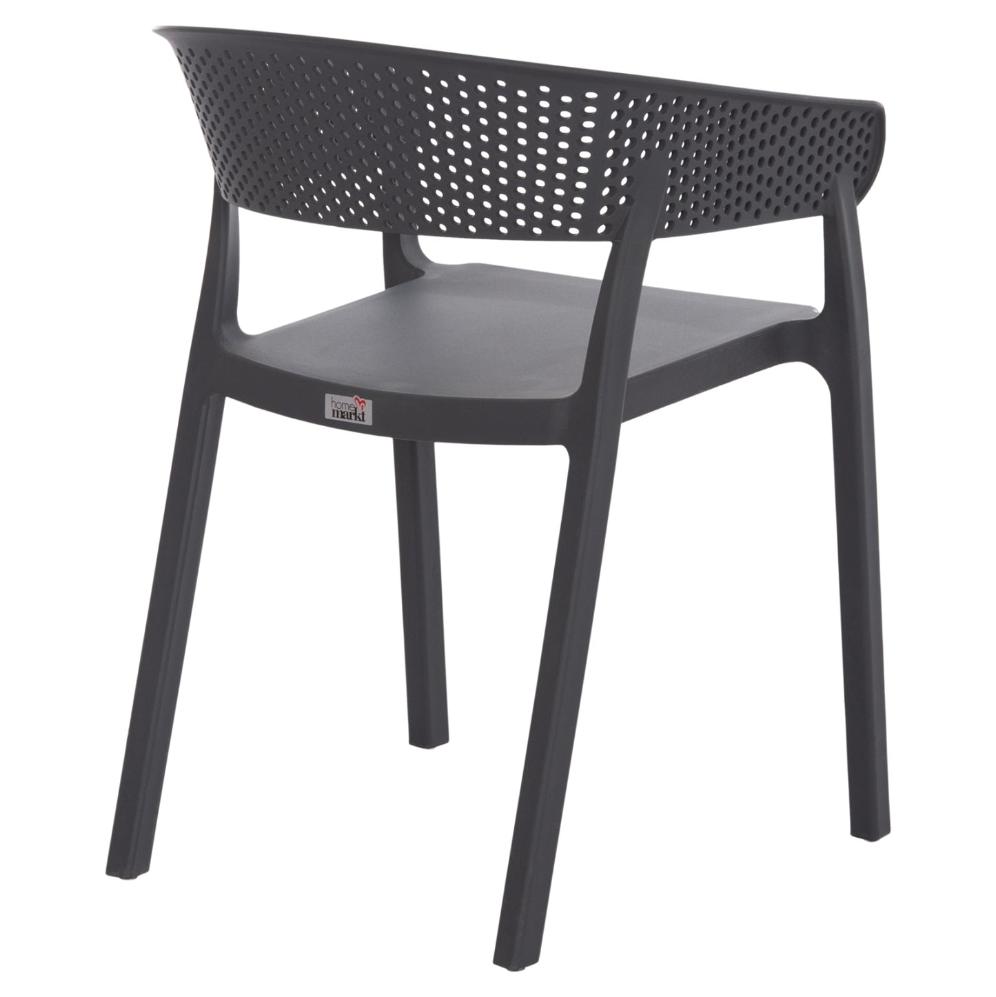 Armchair Polypropylene Perfoe Hm5941.10 In Grey 56x50x73hcm.