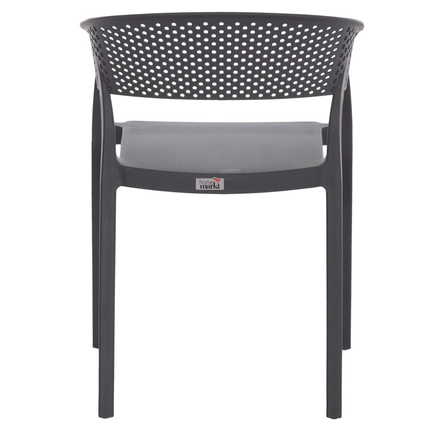 Armchair Polypropylene Perfoe Hm5941.10 In Grey 56x50x73hcm.