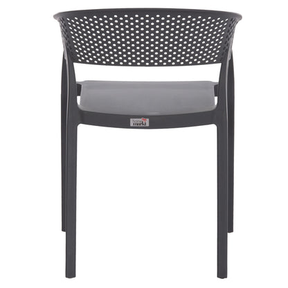 Armchair Polypropylene Perfoe Hm5941.10 In Grey 56x50x73hcm.