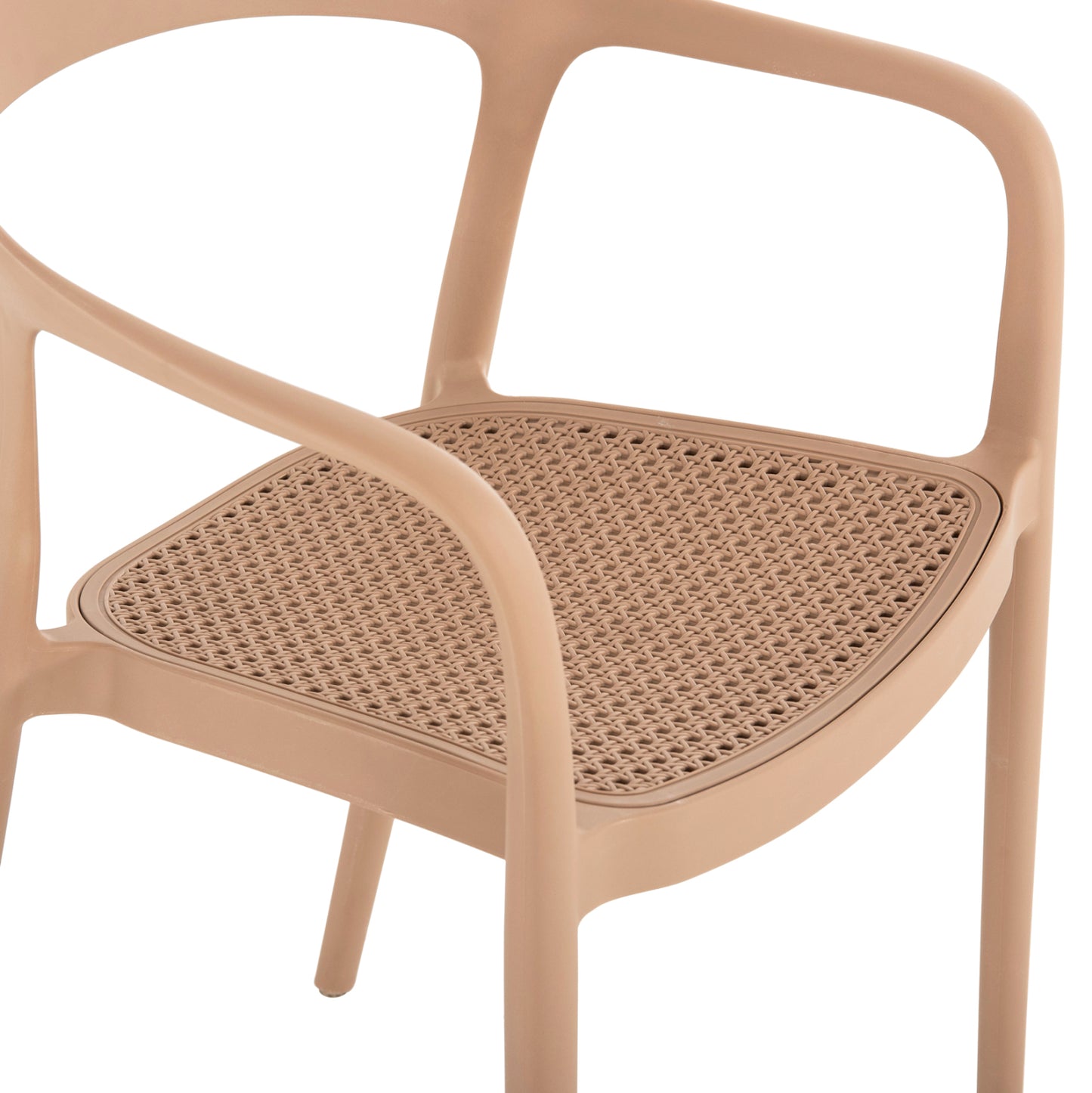 Armchair Polypropylene Cleo Hm5935.03 Capuccino 57x53x81hcm.