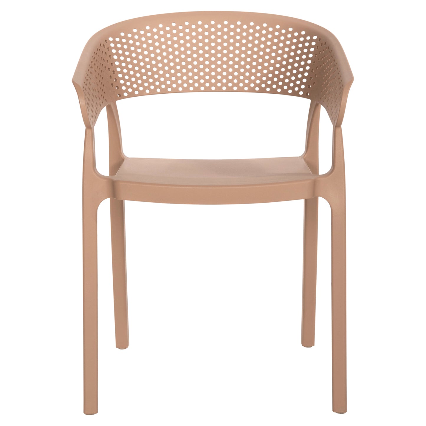 Armchair Polypropylene Perfoe Hm5941.03 In Cappuccino 56x50x73hcm.