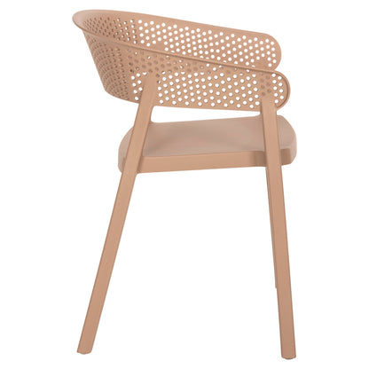 Armchair Polypropylene Perfoe Hm5941.03 In Cappuccino 56x50x73hcm.