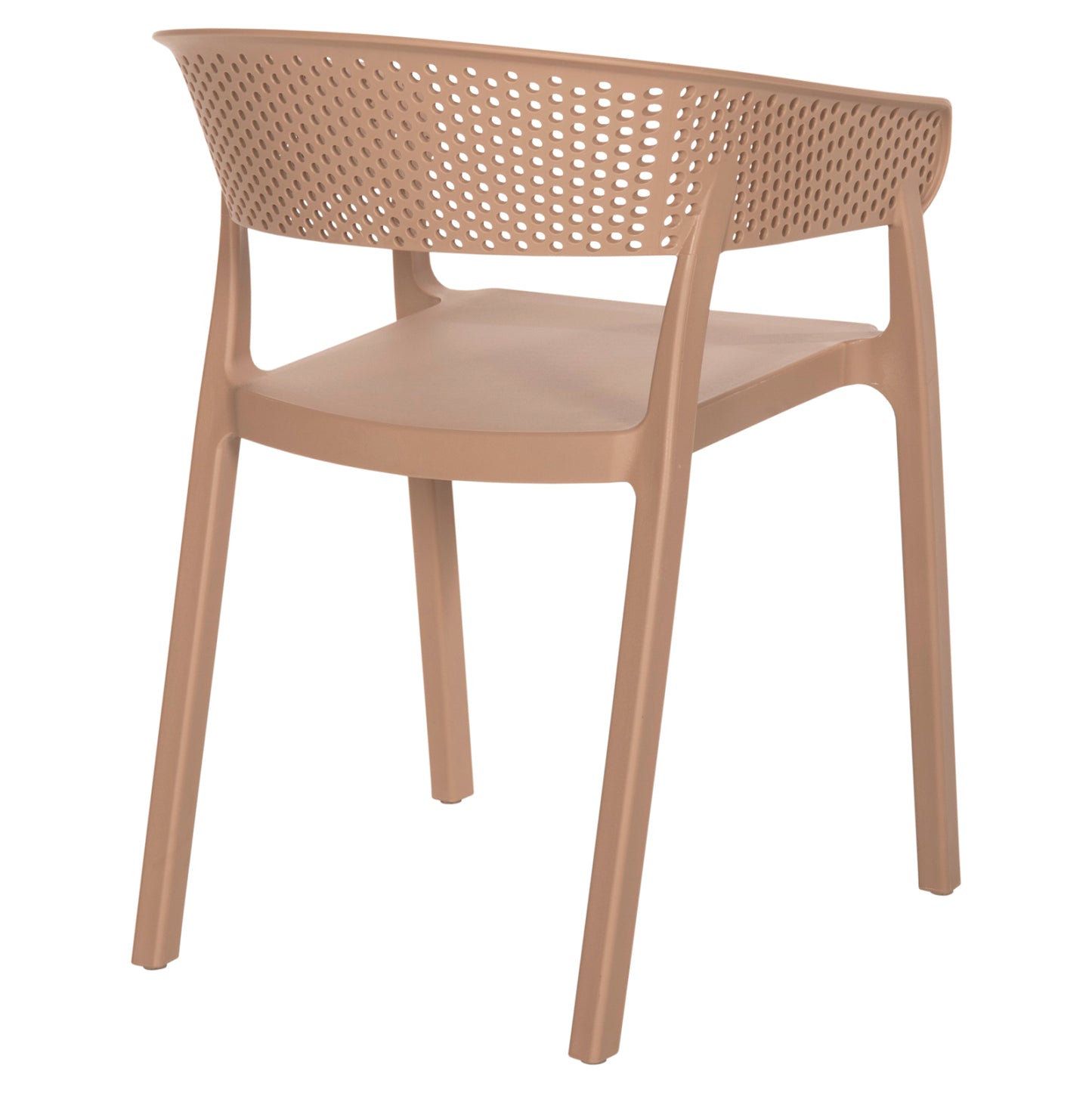 Armchair Polypropylene Perfoe Hm5941.03 In Cappuccino 56x50x73hcm.