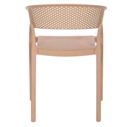 Armchair Polypropylene Perfoe Hm5941.03 In Cappuccino 56x50x73hcm.
