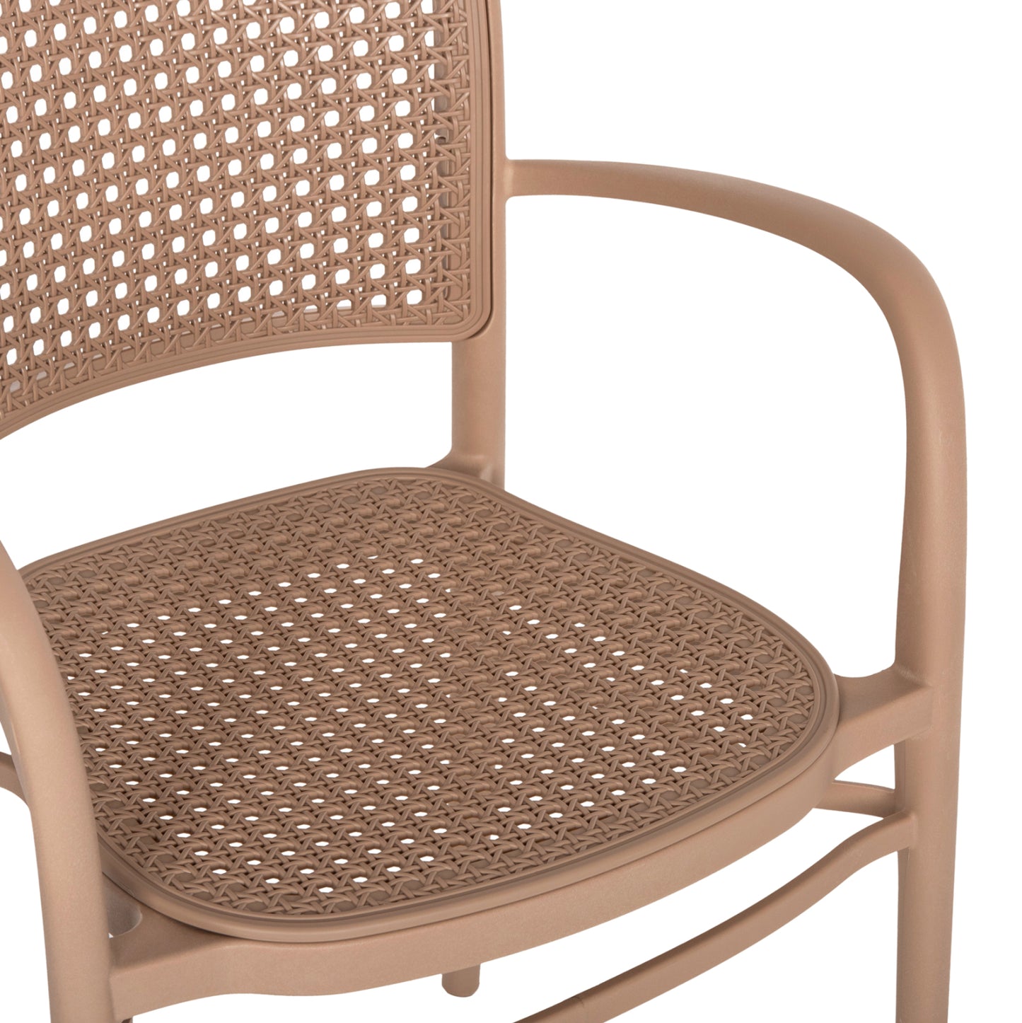 Armchair Polypropylene Flow Hm5938.03 Cappuccino 55x53x86hcm.