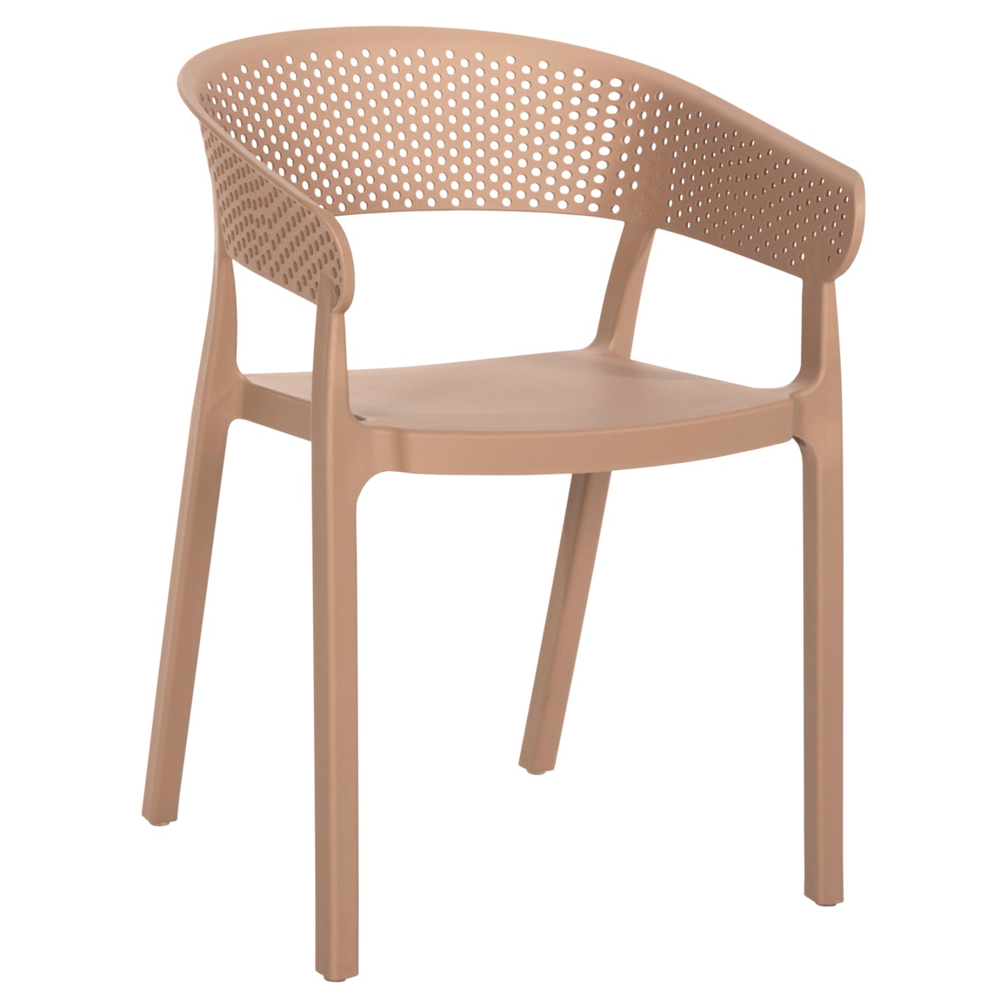 Armchair Polypropylene Perfoe Hm5941.03 In Cappuccino 56x50x73hcm.