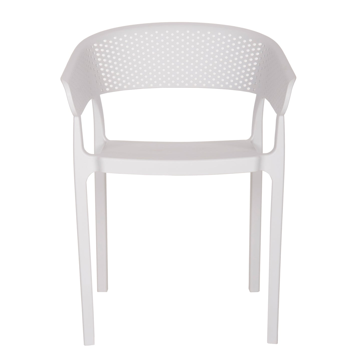 Armchair Polypropylene Perfoe Hm5941.01 In White 56x50x73hcm.