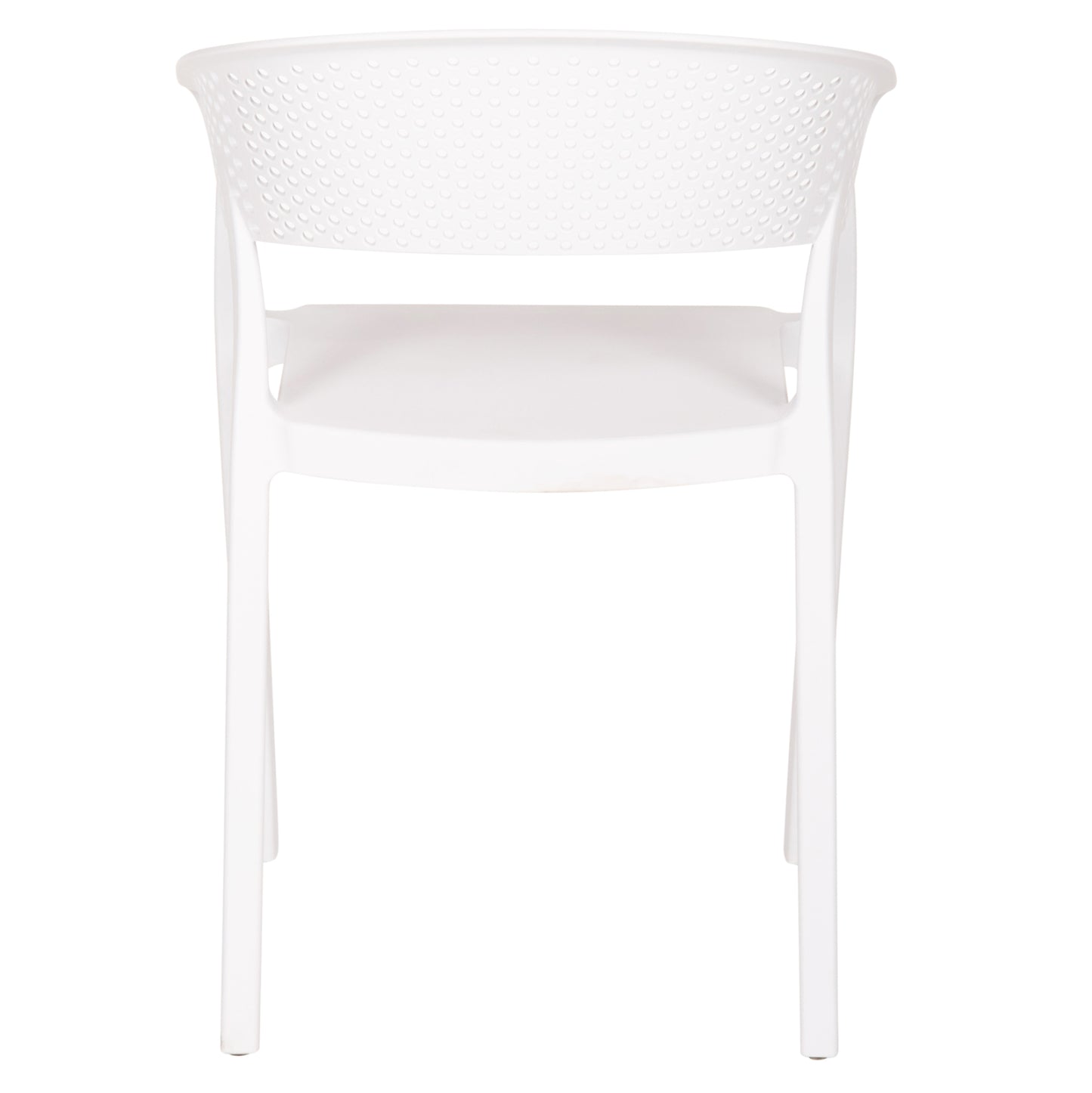 Armchair Polypropylene Perfoe Hm5941.01 In White 56x50x73hcm.