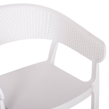 Armchair Polypropylene Perfoe Hm5941.01 In White 56x50x73hcm.