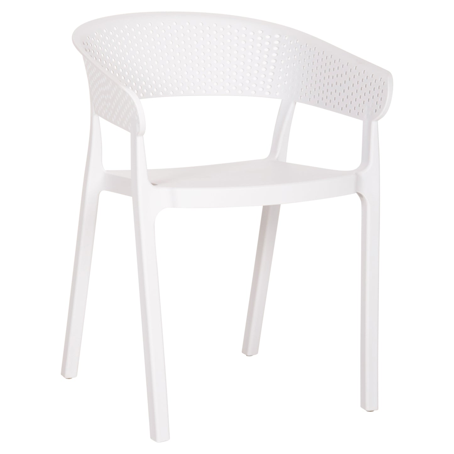 Armchair Polypropylene Perfoe Hm5941.01 In White 56x50x73hcm.