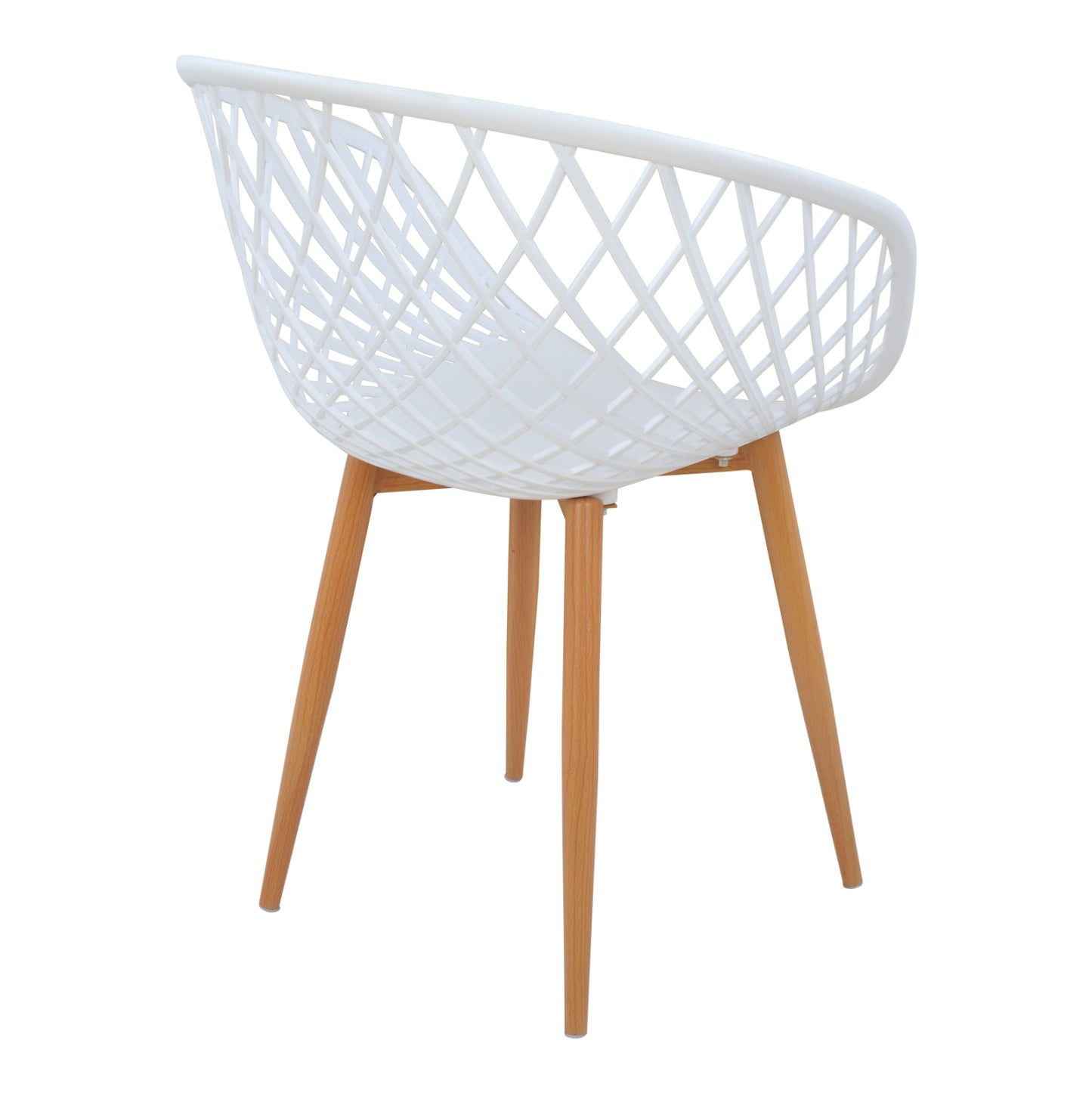 Armchair Polypropylene White Ariadne Hm8001.01 62,5x56x80cm