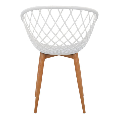 Armchair Polypropylene White Ariadne Hm8001.01 62,5x56x80cm