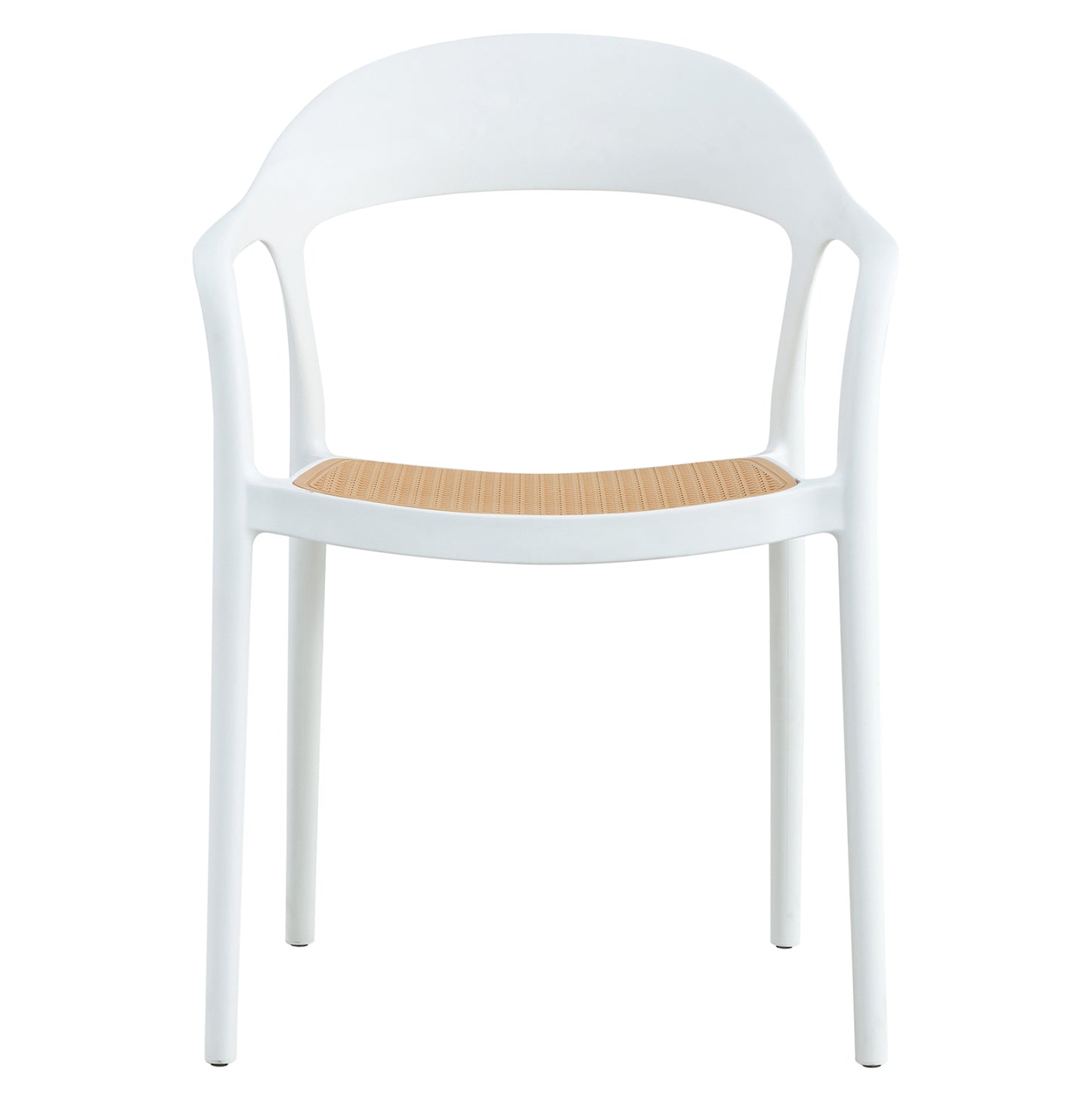 Armchair Polypropylene Cleo Hm5935.01 White-beige 57x53x81hcm.