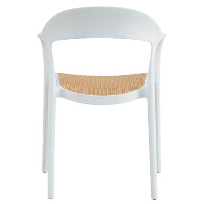 Armchair Polypropylene Cleo Hm5935.01 White-beige 57x53x81hcm.