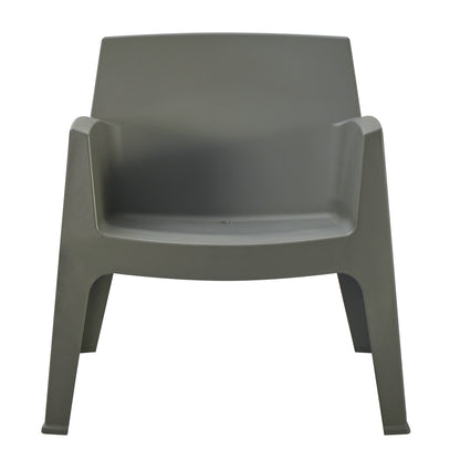 Polypropylene Lounge Armchair Sleek Hm6365.05 Dark Olive Green 62x68x73hcm.